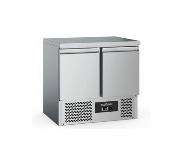 Combisteel EcoFrost 2 Door Refrigerated Prep Counter With Solid Top S901