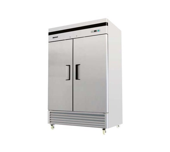 American Style 46 cu ft Stainless Steel Double Door Freezer