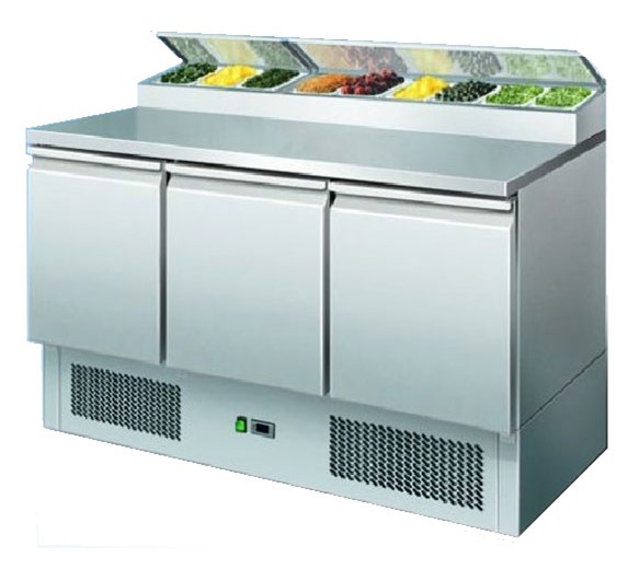 Ice-A-Cool ICE3853GR PS300 Refrigerated Prep Counter Inc 7 x 1/6 GN Pans