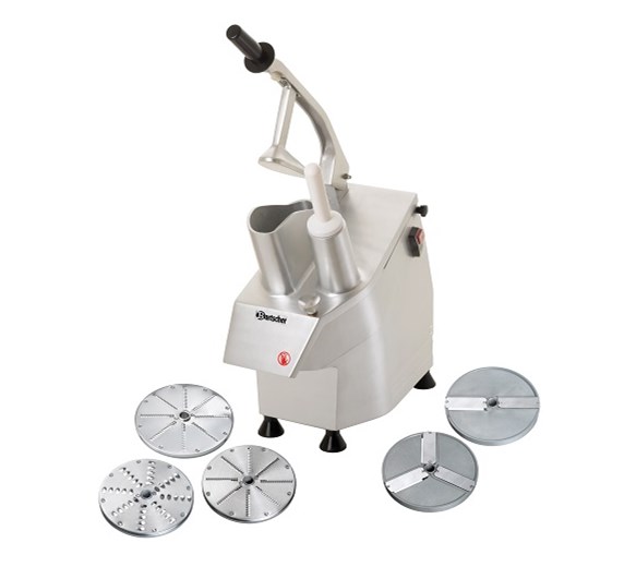 Bartscher Commercial Veg Prep Machine With 5 FREE Disks Included