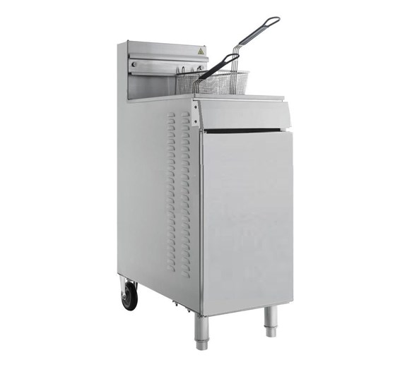 Quattro IF40 High Power Gas Fryer 125000 btu Twin Basket 22 Litre