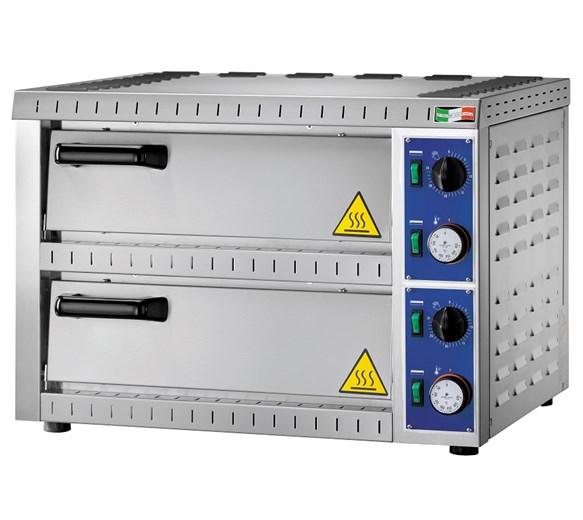 Gam Electric Twin Deck Pizza Oven for 2 x 14" Pizzas Made In Italy