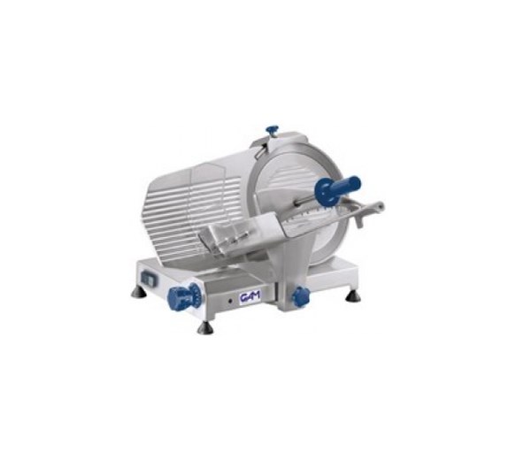 GAM Professional MI300 Gravity Meat Slicer. 12"- 300mm Blade - Made In Italy