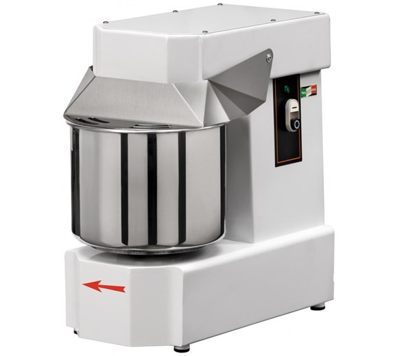 Gam SB10 Bench Spiral Dough Mixer. 10 Litre - 7kg Bowl Volume Capacity - Made In Italy
