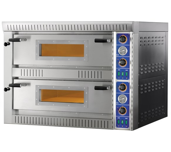 Gam SB66 Twin Deck Electric Pizza Oven. 12 x 13 Inch Pizzas - Made In Italy