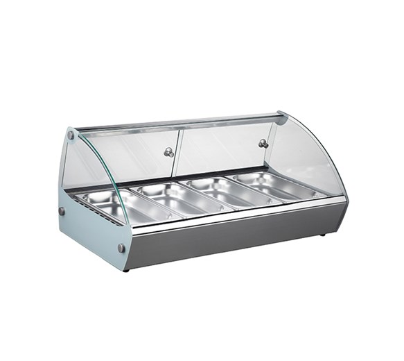 Blizzard HDC1 Stainless Steel Counter Top Heated Merchandiser With 4x GN1/3 46L
