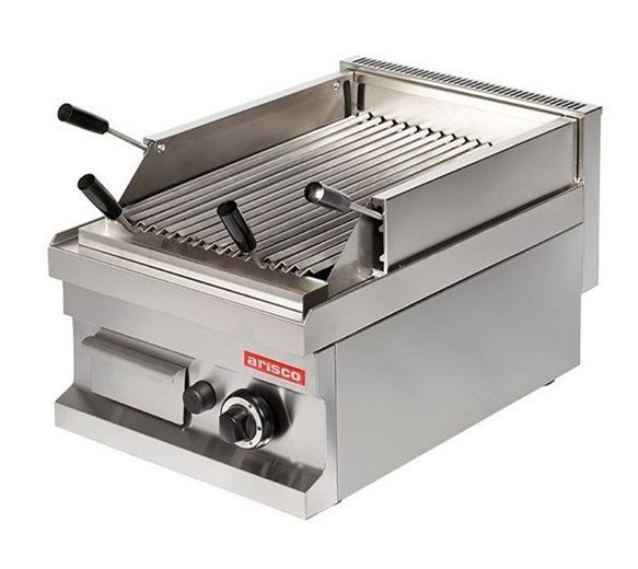 Arisco Gas Lava Rock Chargrill 400mm Wide - Natural Gas or LPG