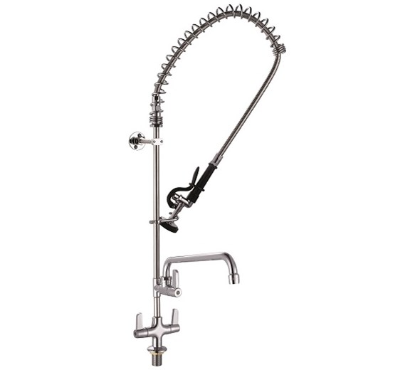 Pre Rinse Arm Tap With Trigger Spray Plus Add On Faucet