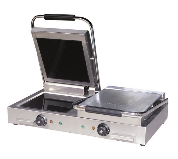 Quattro Ceramic Plate Double Contact Grill Flat Top - Flat Bottom Plate