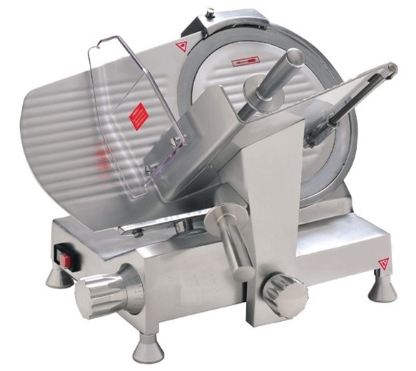 Quattro HDS250 10 inch - 250mm Catering Meat Slicer With Emergency Stop Button