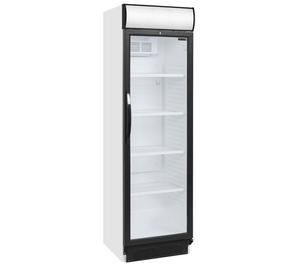 Tefcold Commercial Glass Door Display Fridge With Canopy CEV425CP Tefcold Commercial Glass Door Display Fridge With Canopy CEV425CP