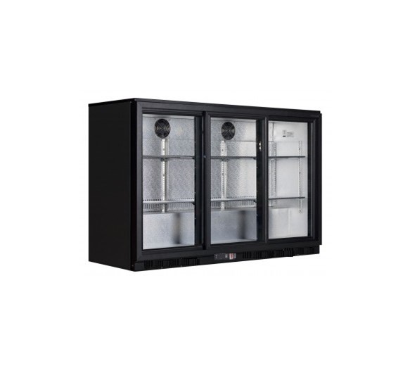 Premium Gastroline Commercial 3 Door Drinks Fridge Sliding Doors