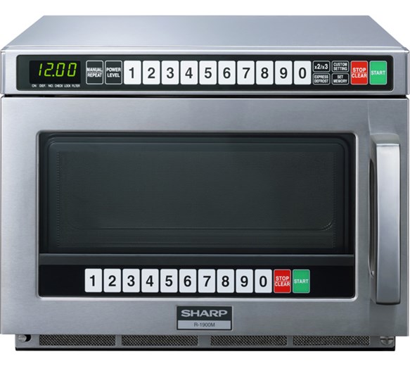 Sharp R-1900M 1900w 21ltr Commercial Microwave With 3 Year Warranty