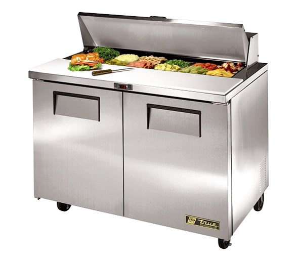 True TSSU 48-12 Refrigerated Prep Counter With 5 Years Parts & Labour Warranty