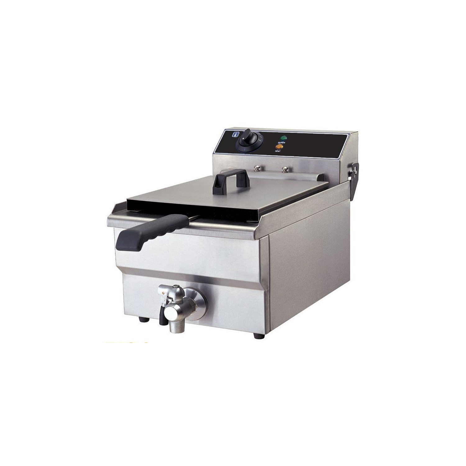 Quattro 19 Litre Tank Commercial Fryer With Drain Tap