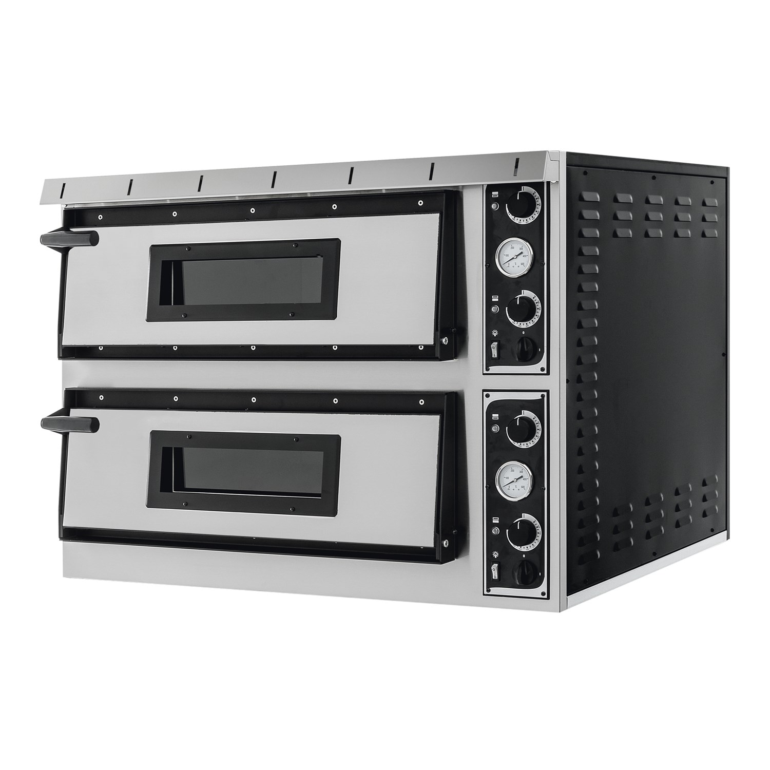 Italinox Prisma Plus XL66 Twin Deck Electric Pizza Oven. 12 x 14 Inch