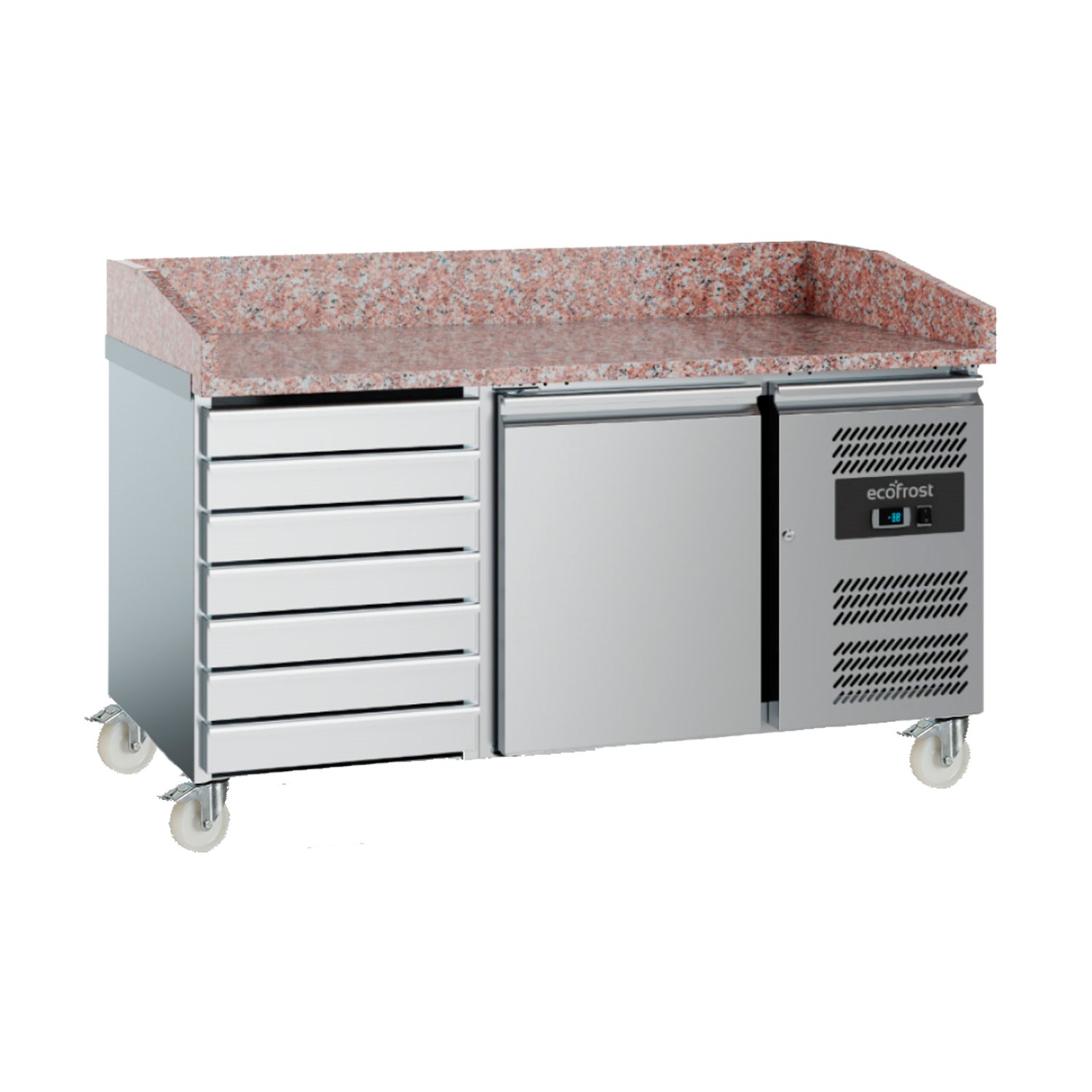 Combisteel Ecofrost Granite Top Pizza Prep Counter Fridge with Dough