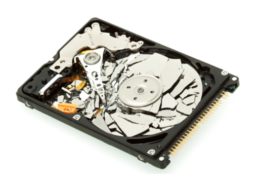 Distruzione hard disk dettaglio