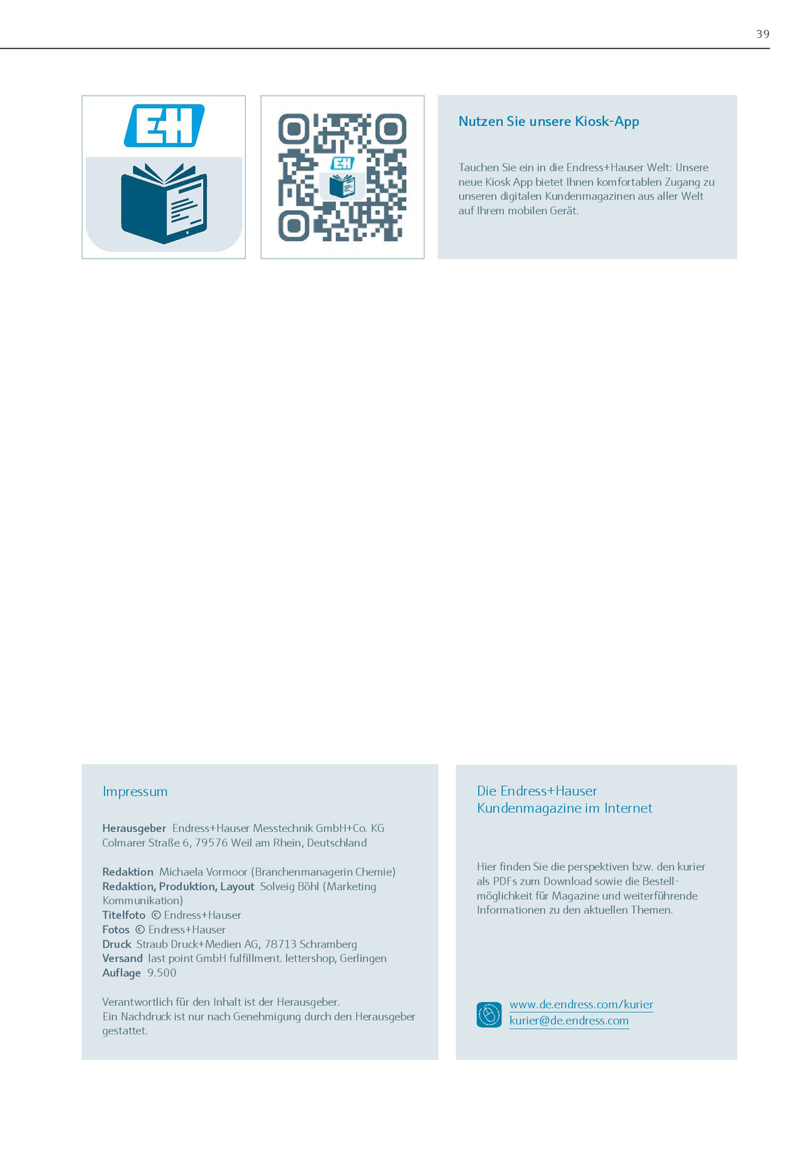 Perspektiven Chemie 2018 Endress Hauser Ag Kiosk