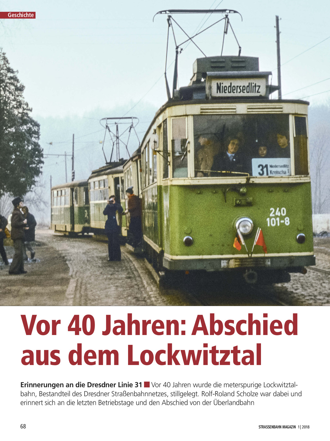 Strassenbahn Magazin 01 18 Strassenbahn Magazin