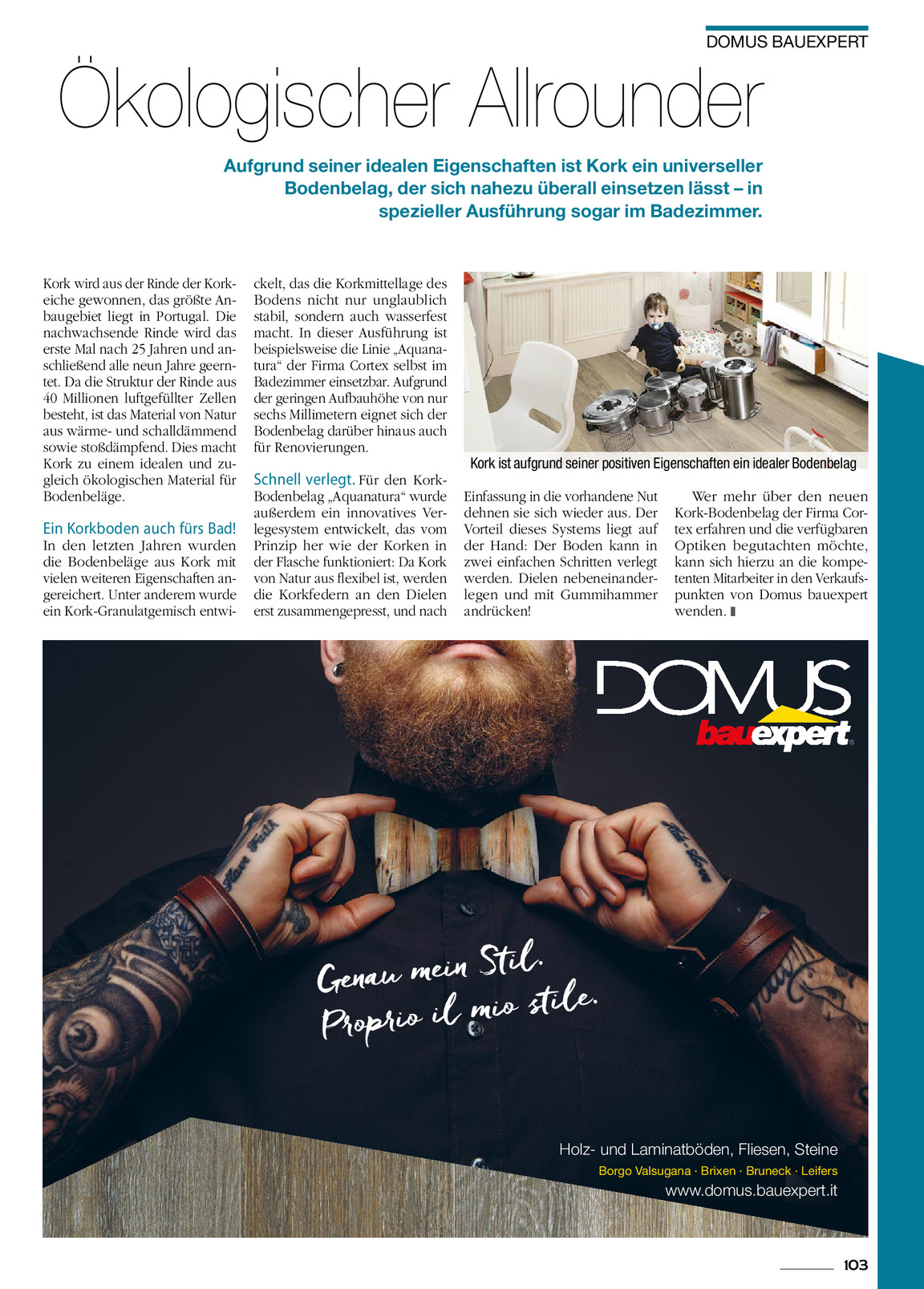 Korkboden Badezimmer