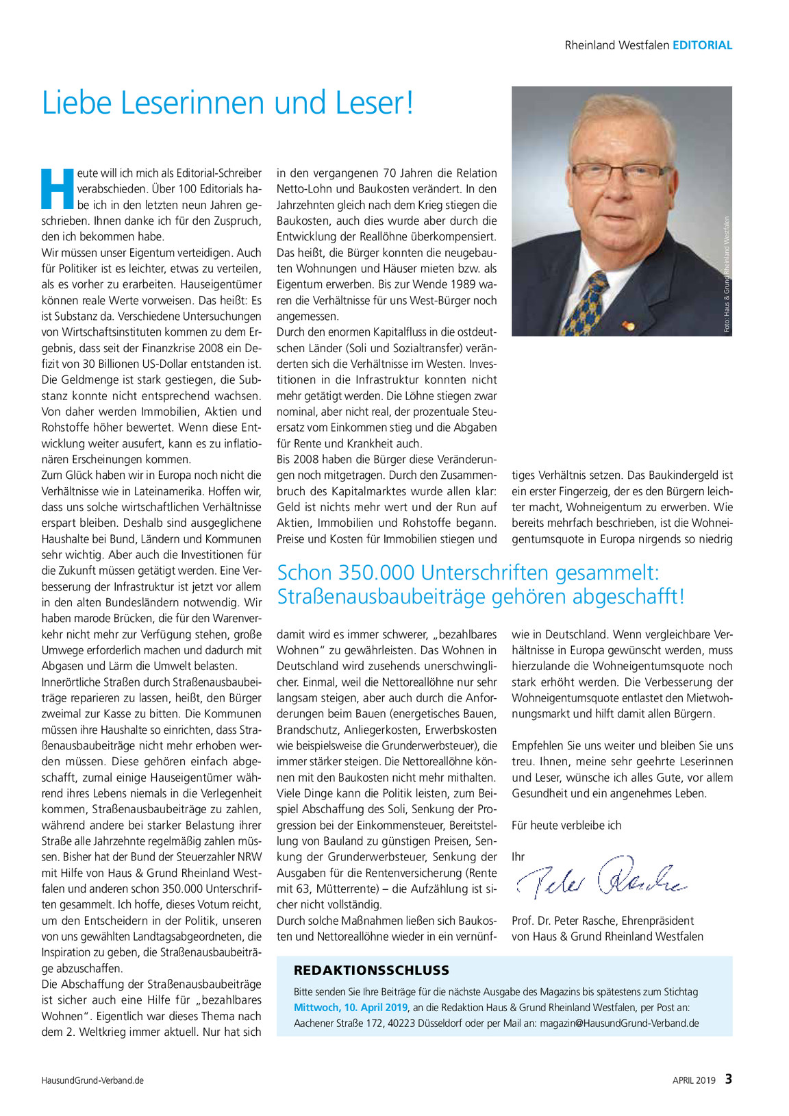 Verbandsmagazin Monchengladbach Viersen April 2019 H G Mg