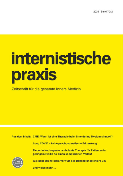 Titelseite internistische praxis Band 70/2
