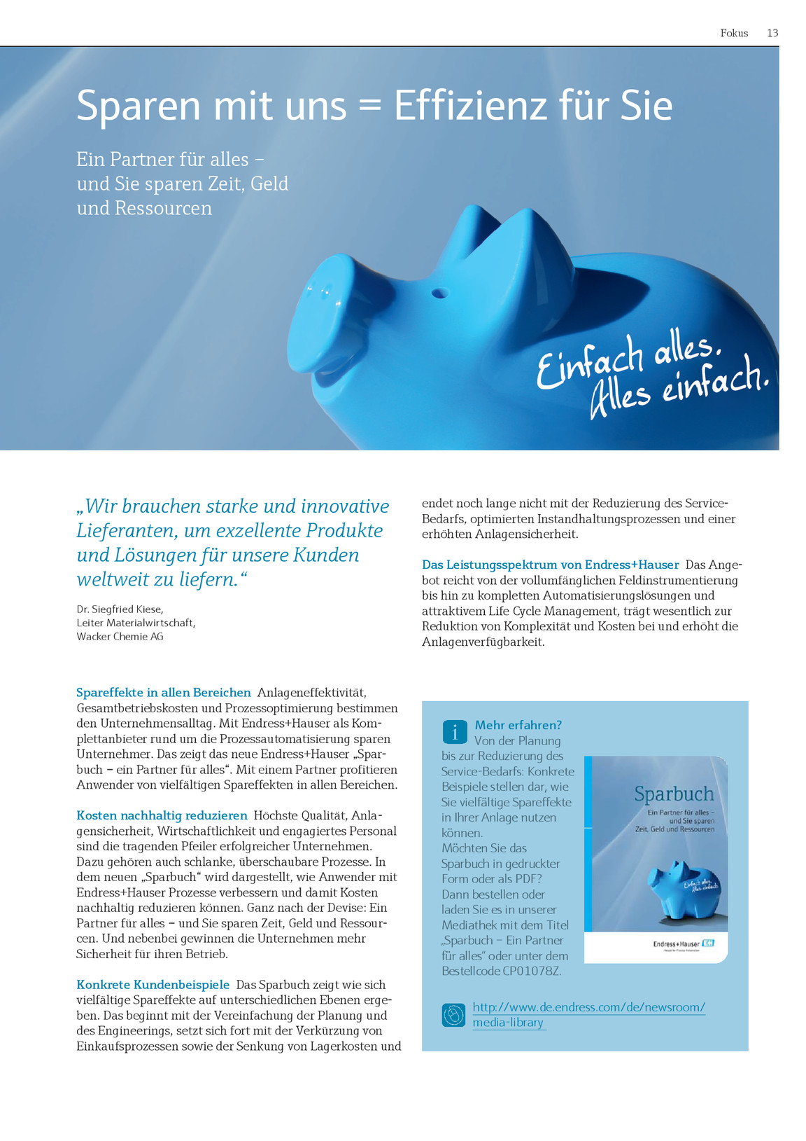 Kurier 02 2015 Endress Hauser Ag Kiosk