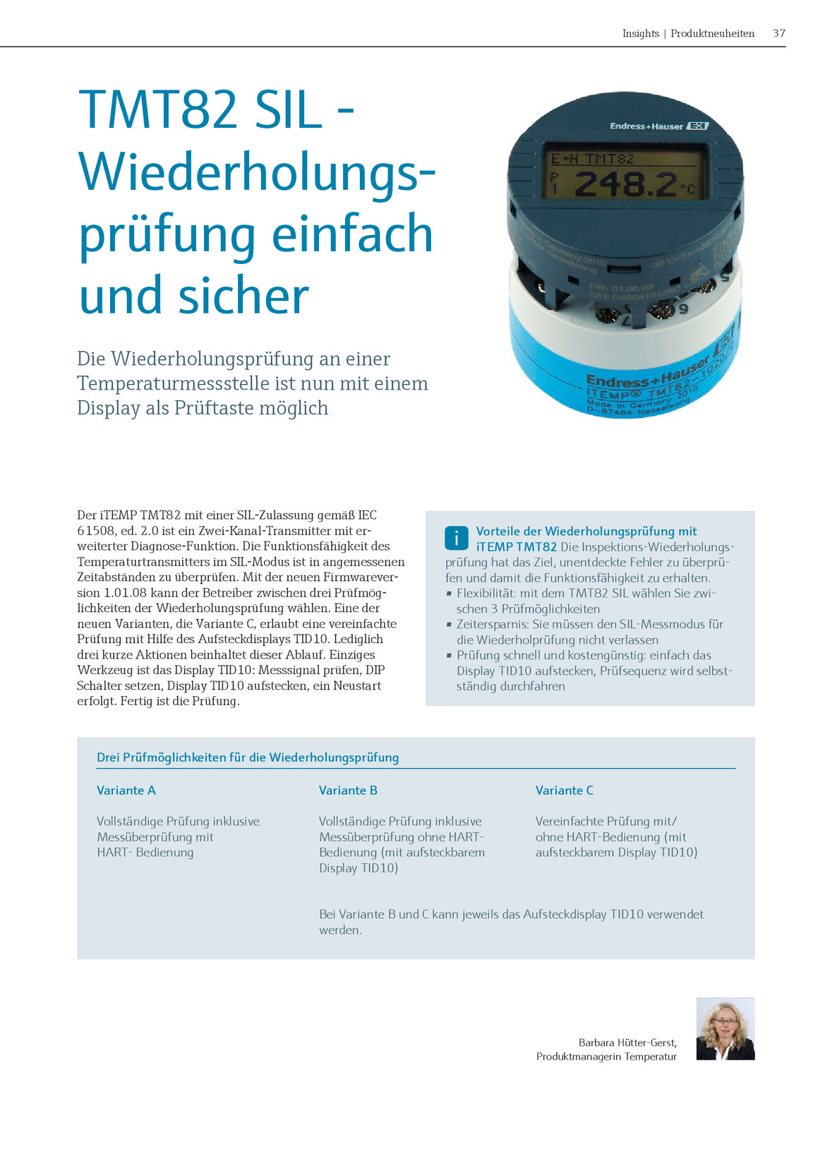Kurier 02 2015 Endress Hauser Ag Kiosk