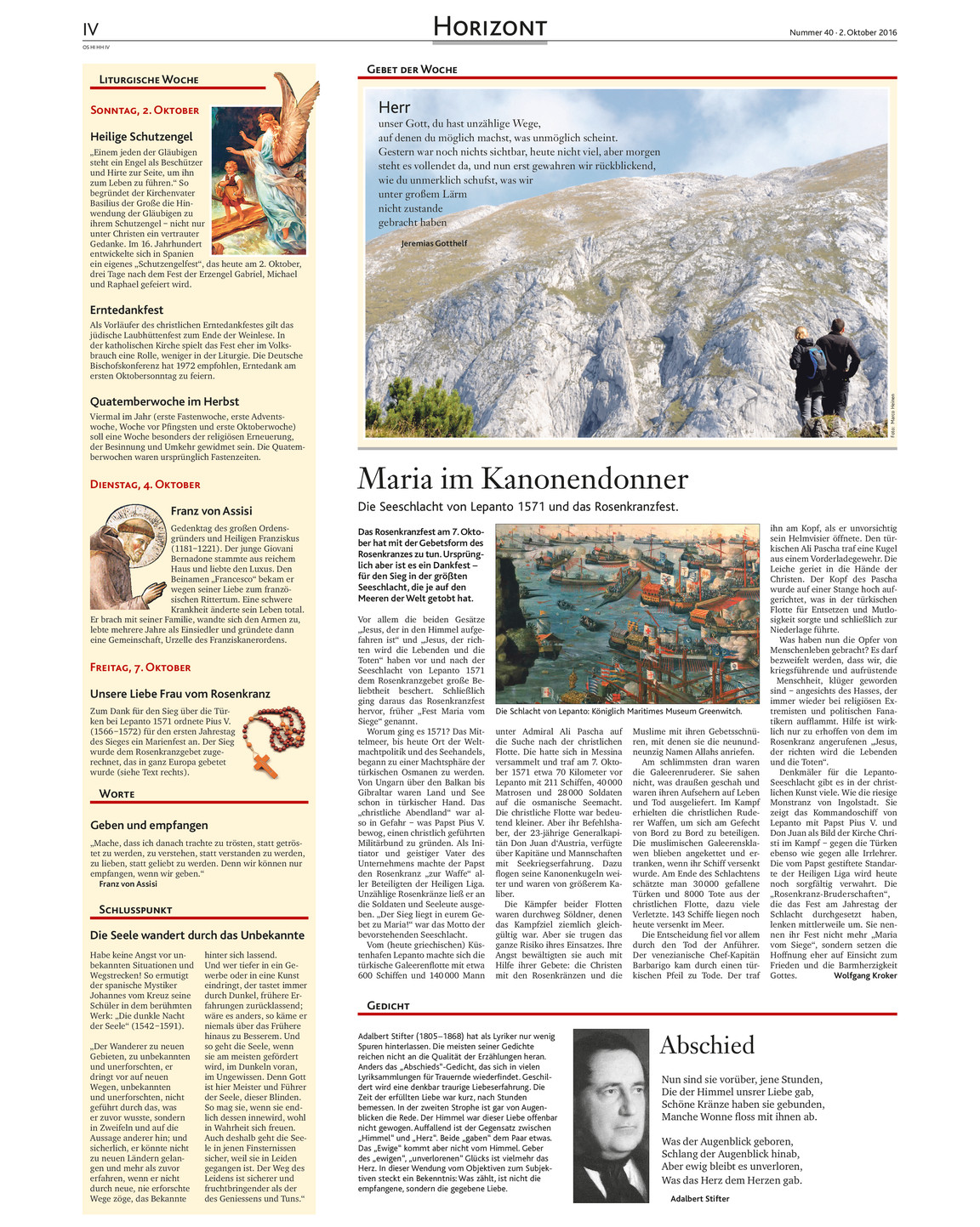 Kirchenzeitung 40 2016 Kirchenzeitung Hildesheim