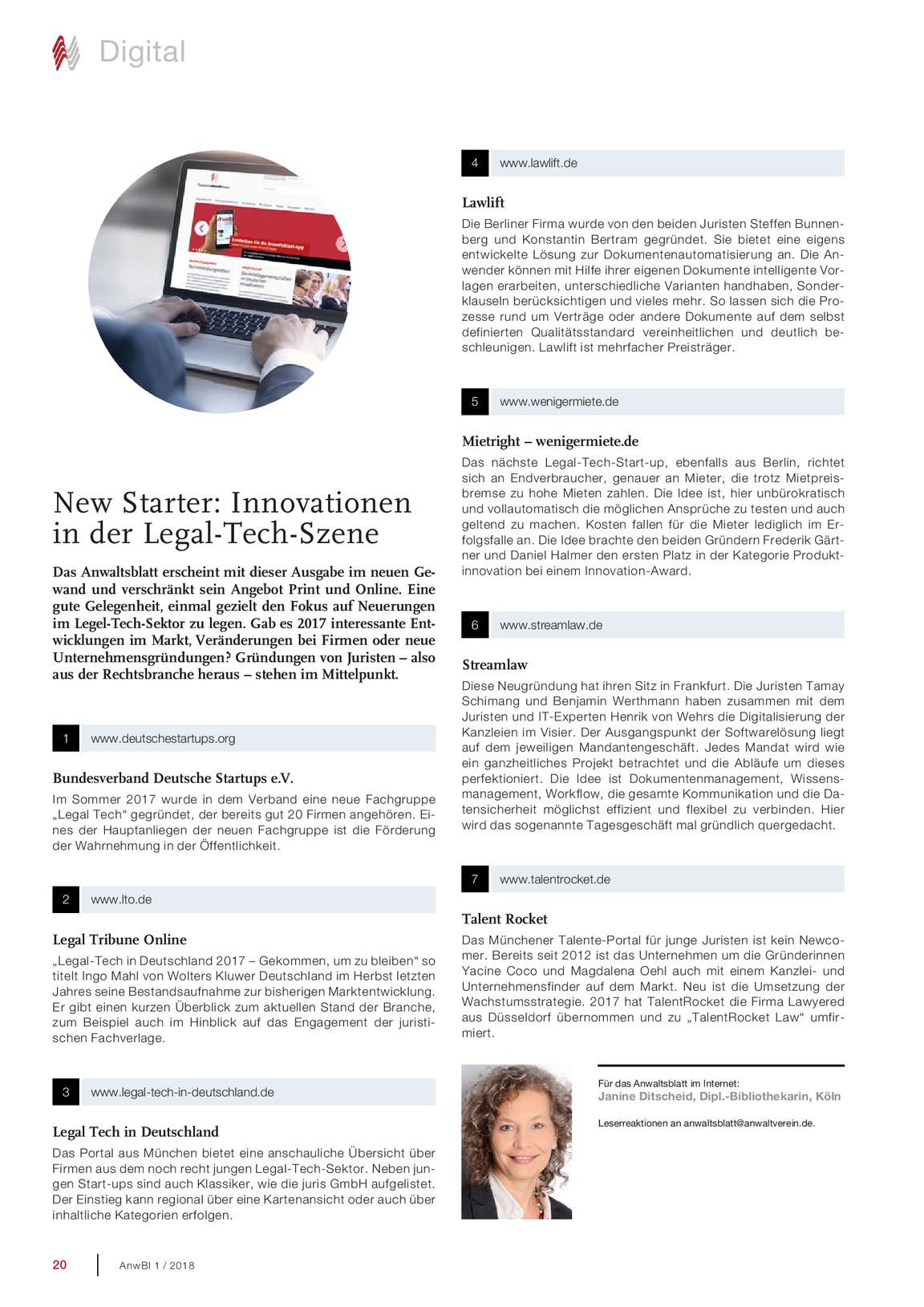 Anwaltsblatt 2018 01 Anwaltsblatt