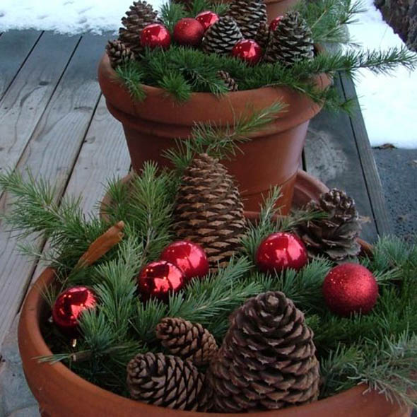 Christmas container ideas for your entry Ideas for Christmas flowers and decorations - Good Housekeeping