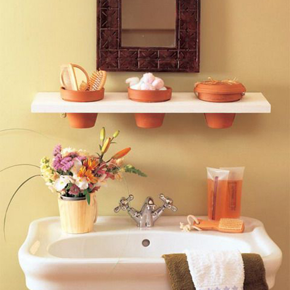 23 alternative uses for terracotta flower pots Storage ideas Good