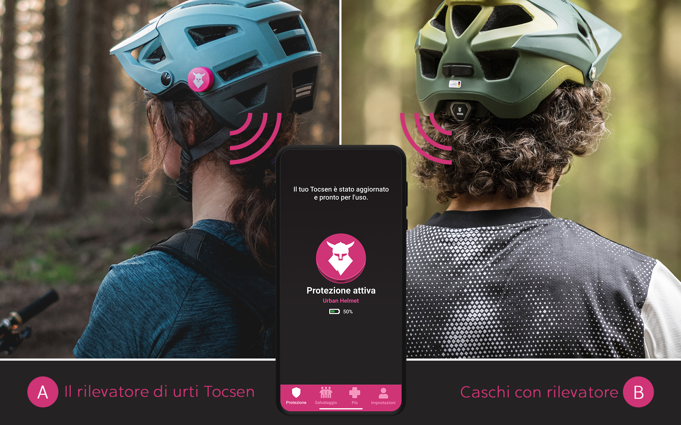 Tocsen il sensore salvavita che si applica al casco - ENDUchannel