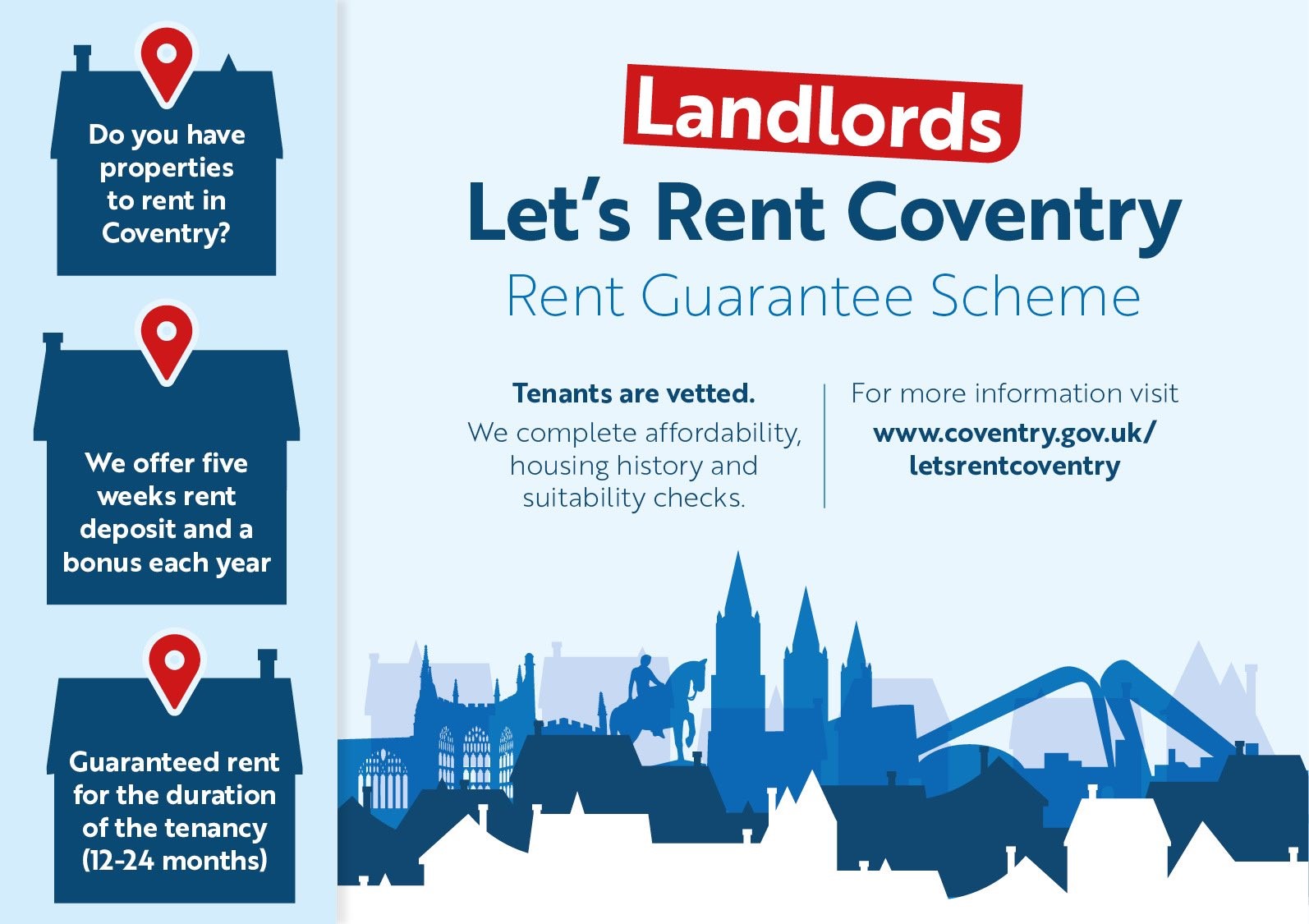 Do you have properties in Coventry? Learn more about Let's Rent
