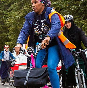 Picture of people cycling