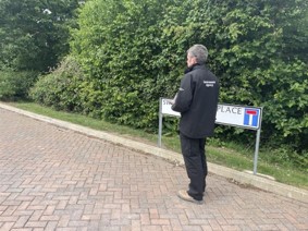 Environment Agency staff monitoring for odour in Westbury
