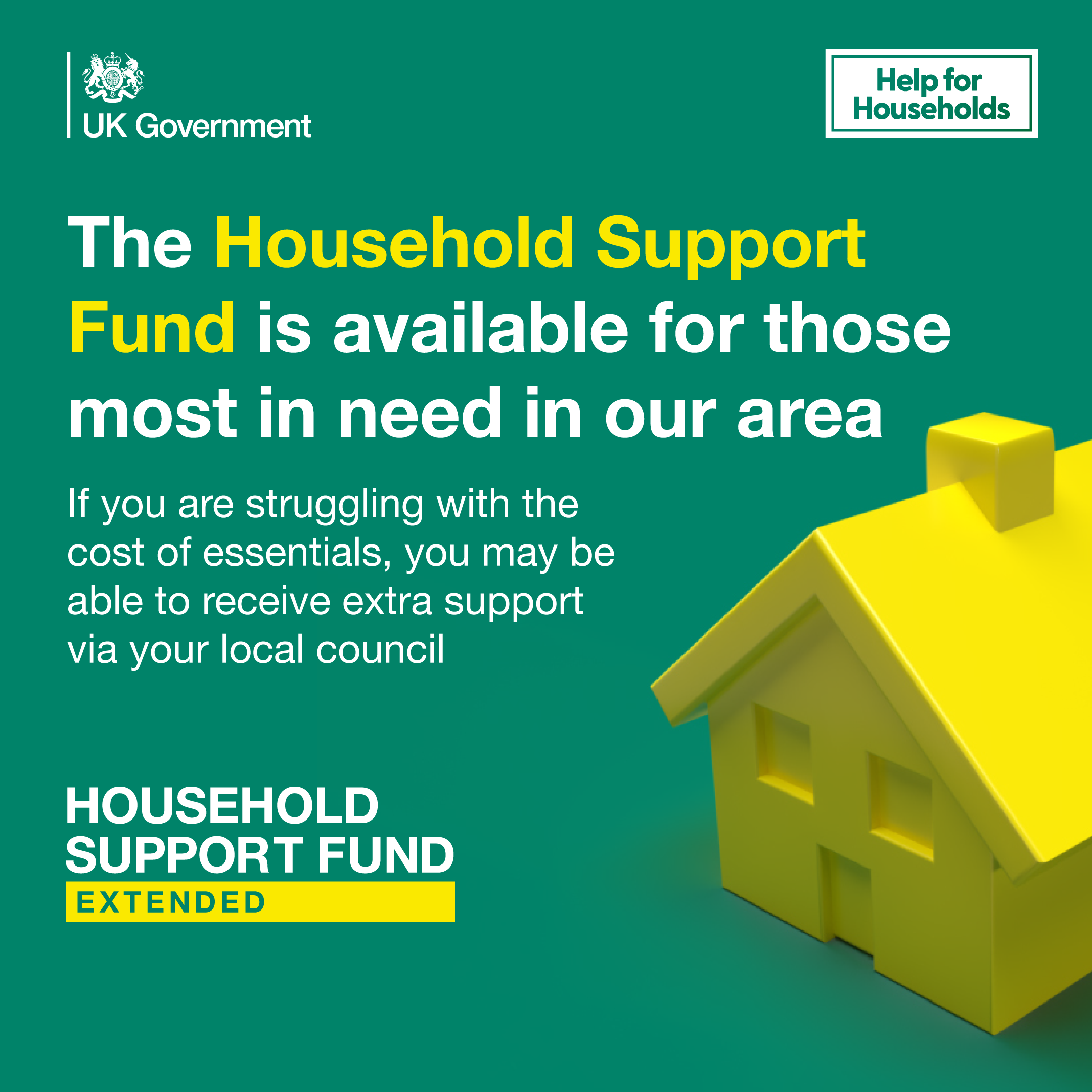 Household Support Fund Inspiring change together Participate Now