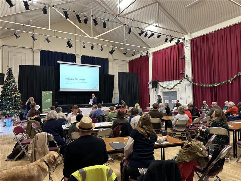 Image showing audience in hall watching a powerpoint presentation