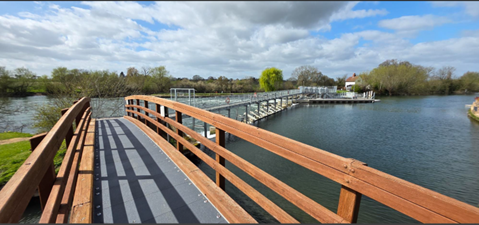image of the new wider walkway