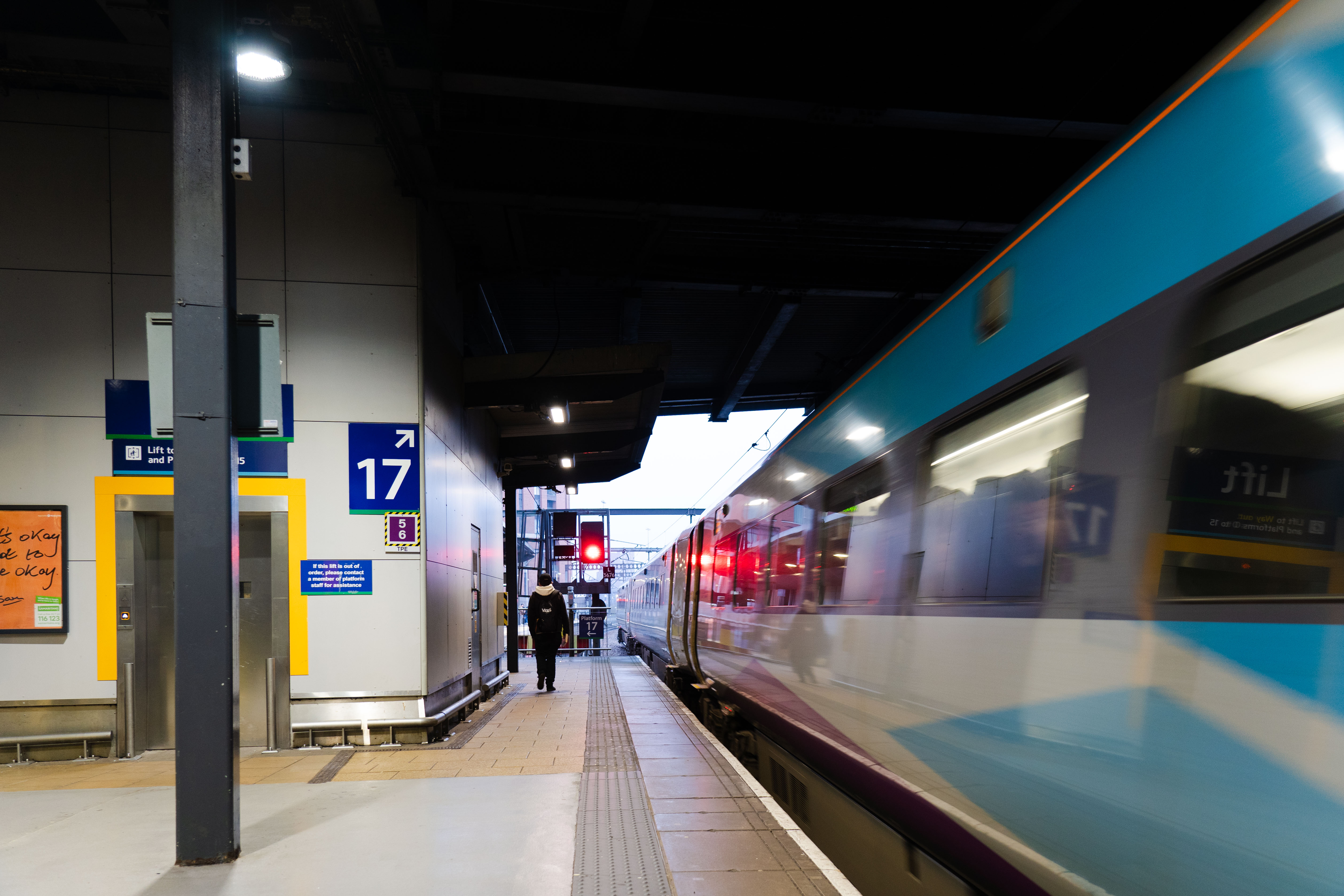 An image of the route to platform 17