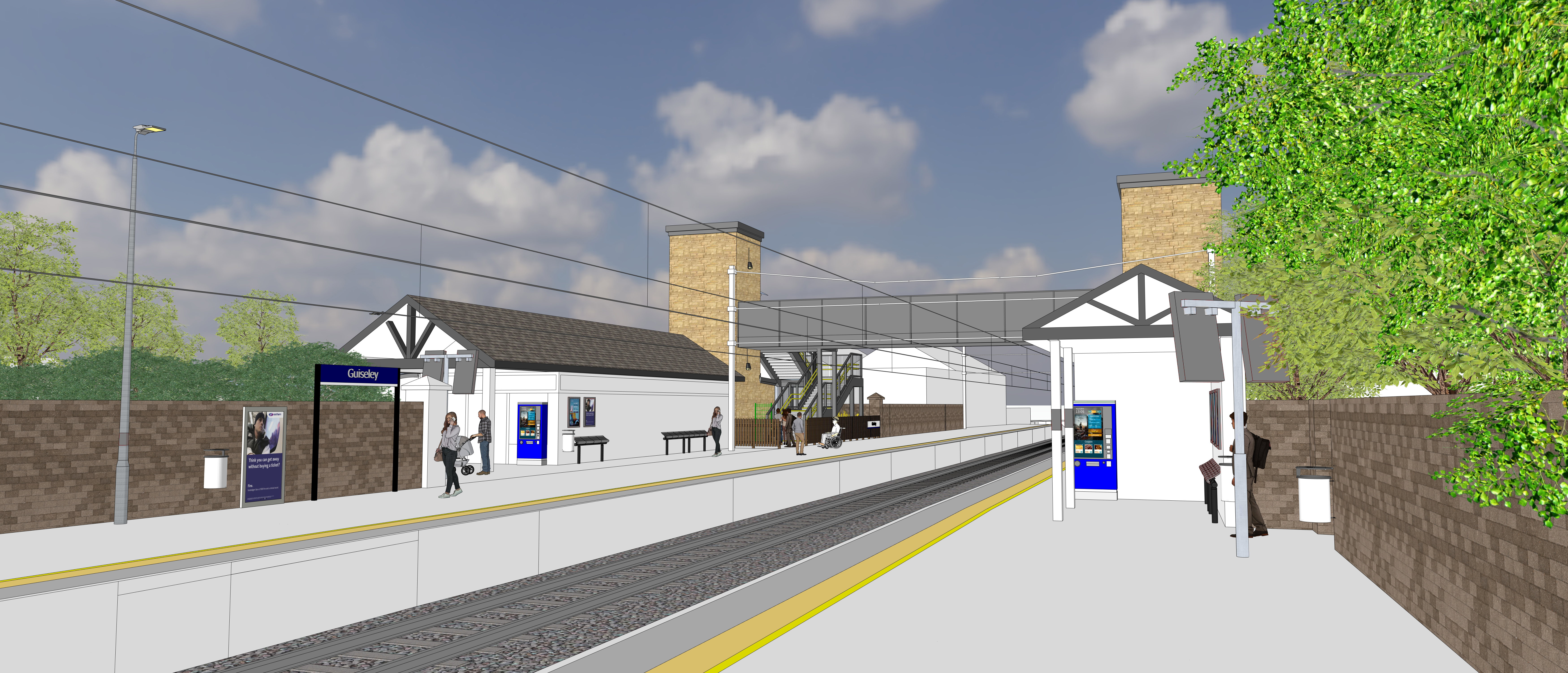 An architect's 3D render of the proposed bridge