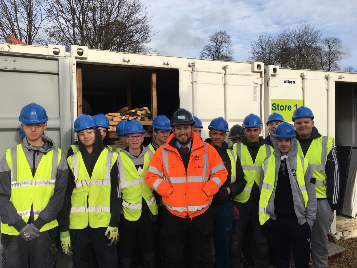 Leeds College of Building visits Seacroft Hospital site Regenerating