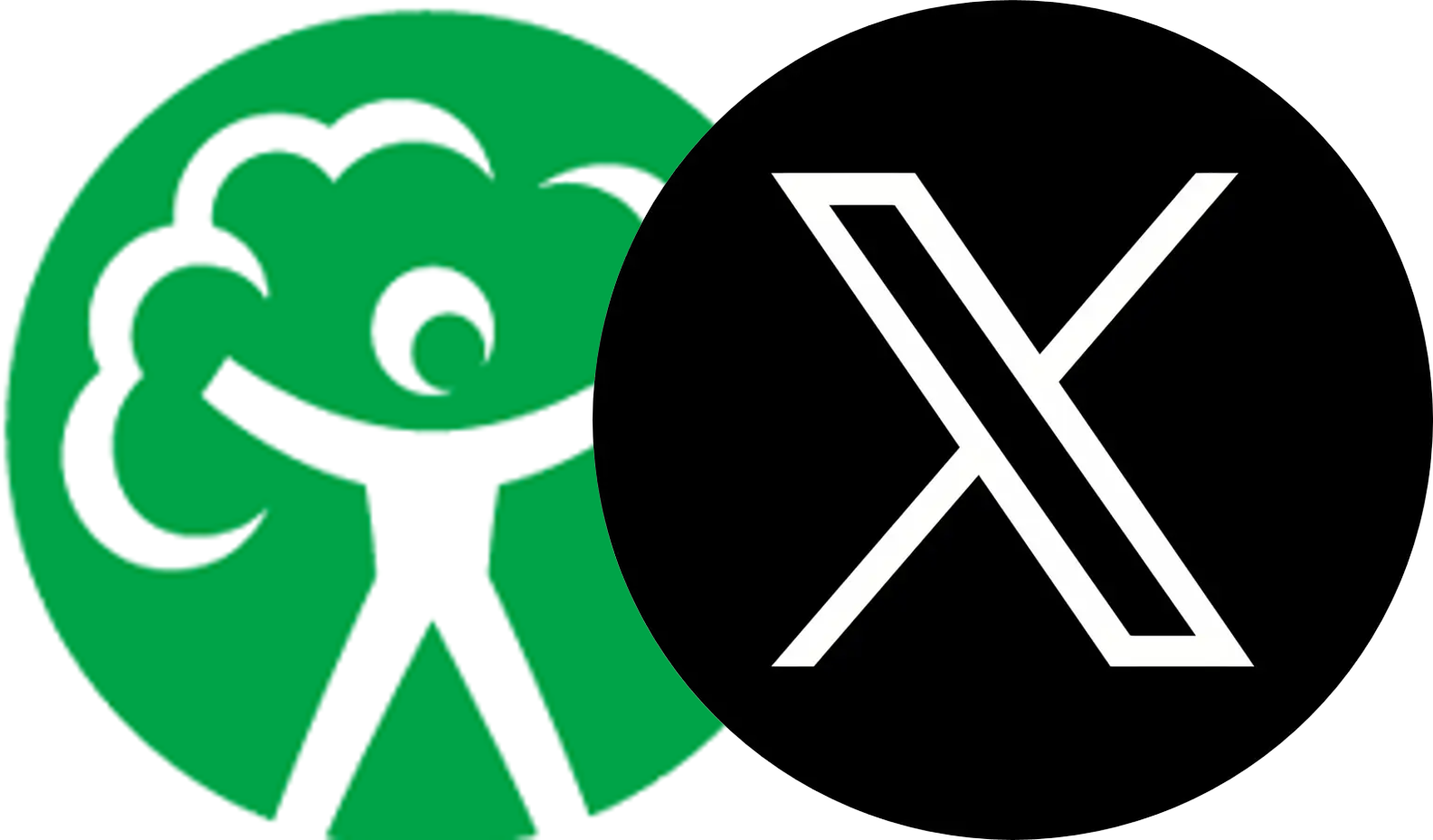 Environment Agency and X logos