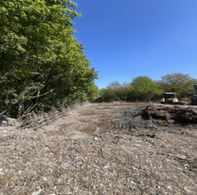 image of the same section after waste clearance
