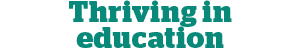 Thriving in education Logo 