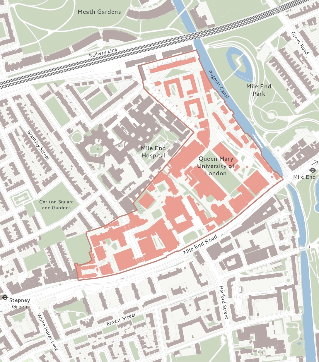 Queen Mary University Of London Map - Map Of Counties Around London