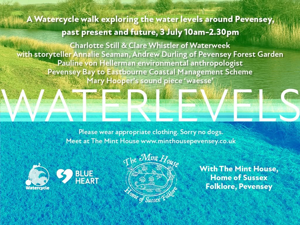 Waterlevels flyer to advertise the Walk and Talk event