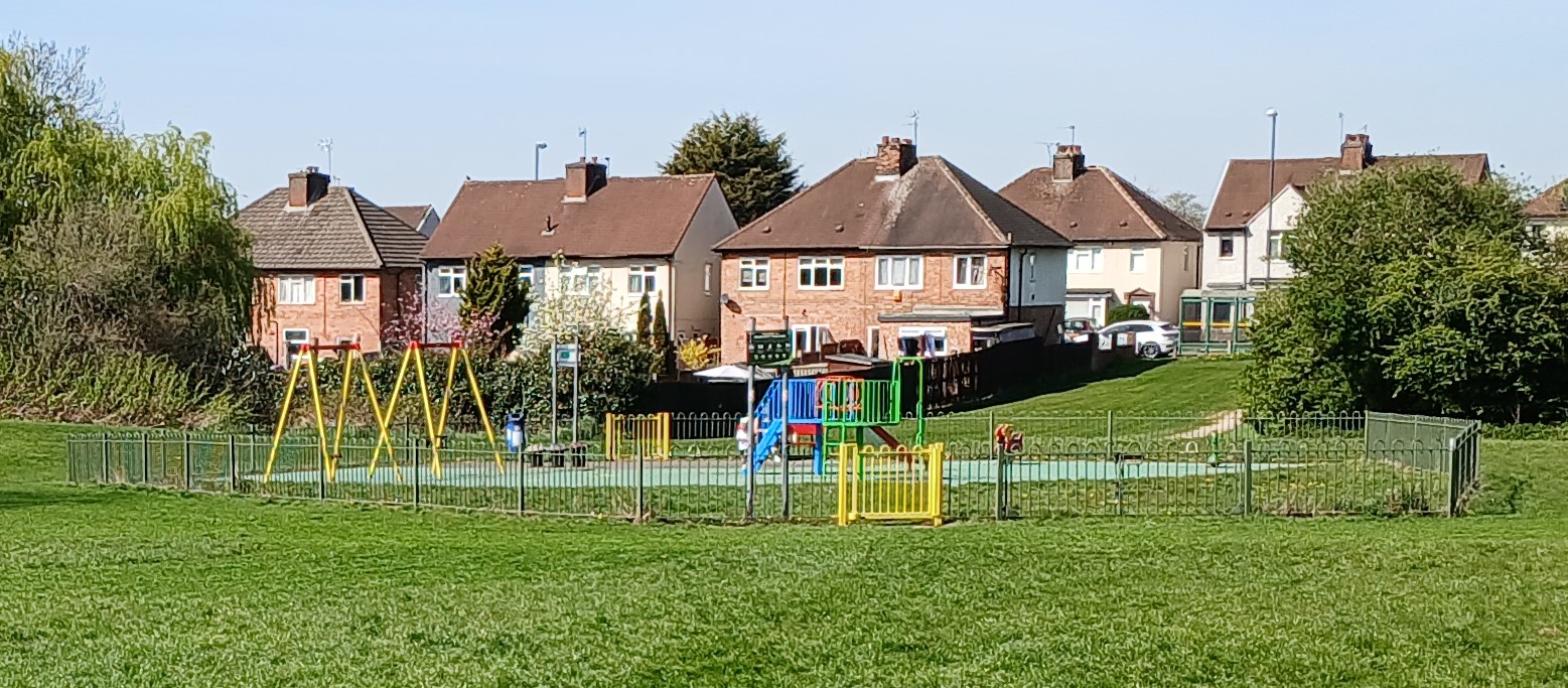 Photograph of existing Willowcroft Road play area