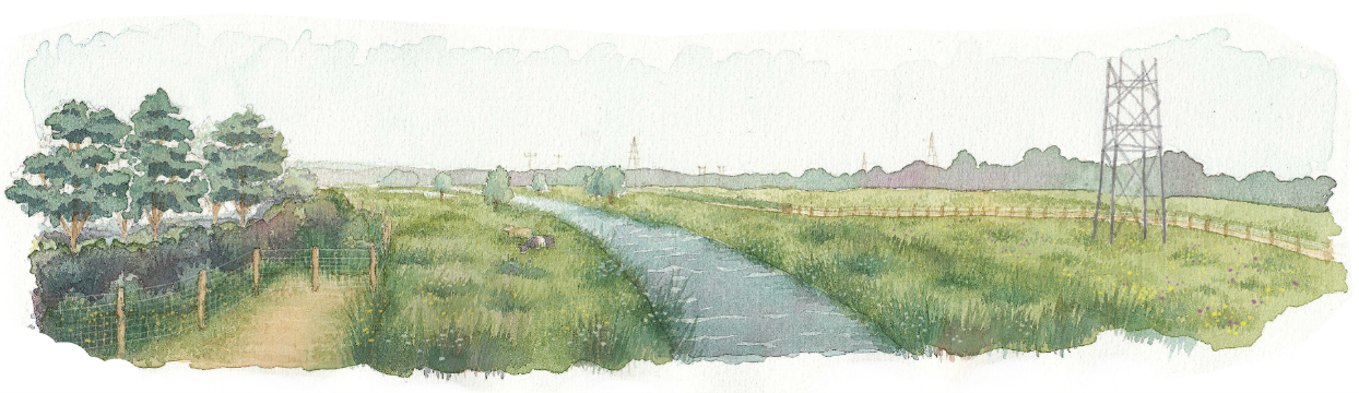 Artist impression of the new stream as viewed from Devil’s Backbone.